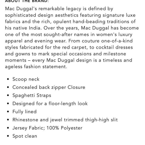 Mac Duggal Rhinestone Encrusted Side Slit Cami Bodycon Gown - Picture 4 of 13